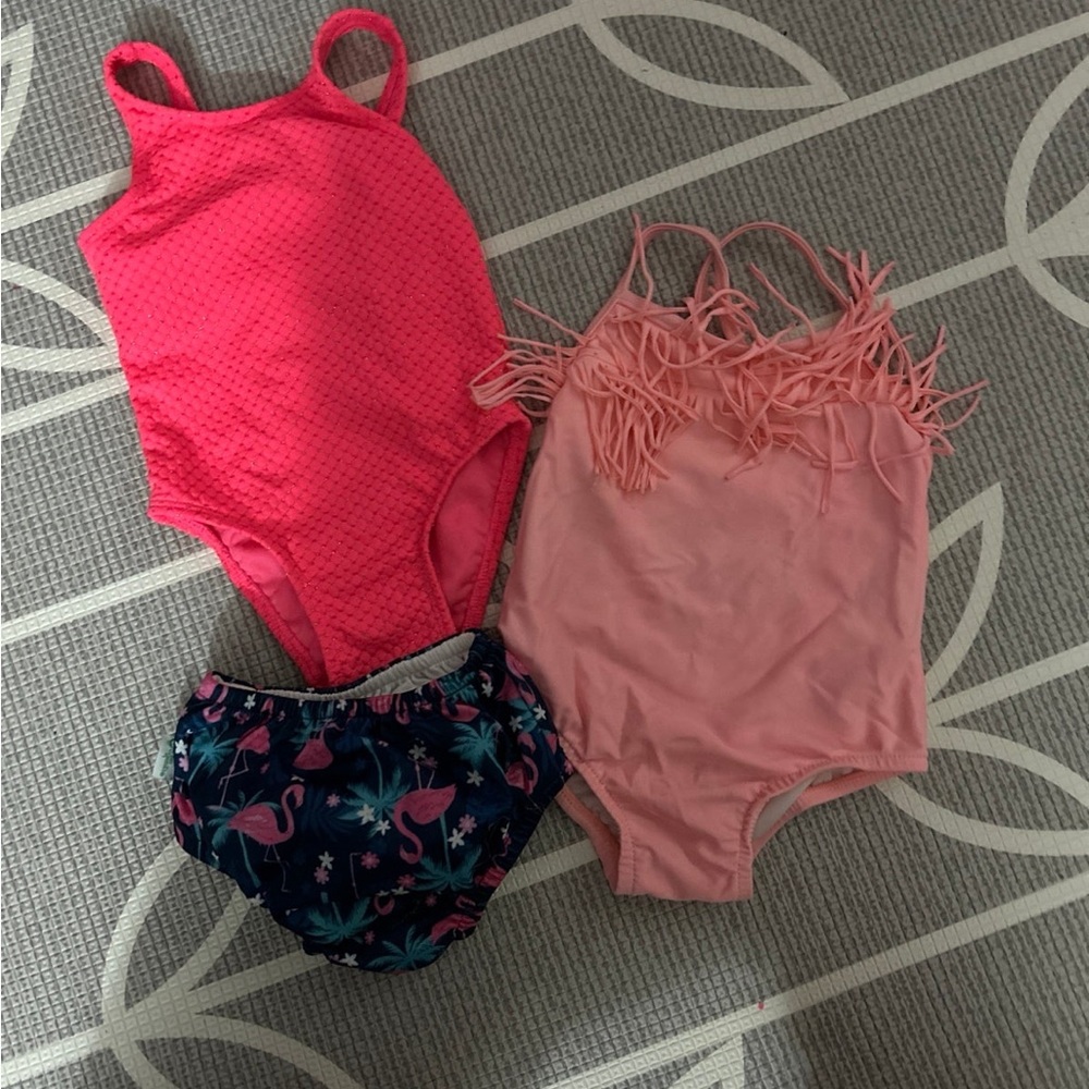 12 month girls swim suit lot